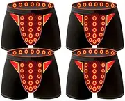 Men's Enlargement Underwear Magnetic Trunks Physiological Therapy Health Care Boxer Briefs Soft Breathable L-6XL (Color : 4pcs, Size : X-Large)