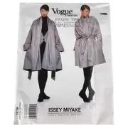 VTG Issey Miyake Vogue 1836 Sewing Pattern All Sizes 6-24 Misses Coat Belt Uncut