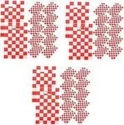 Zerodeko 3sets Race Car Party Decorations Checkered Candy Bags Tote Bag Handles Perfect for Birthday Event Supplies 50pcs*3
