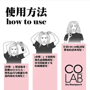 【COLAB+】多效系列乾洗髮 200ML(蓬鬆超完美)