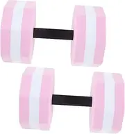 TOKIDNY 1 Pair Water Dumbbells Water Dumbbell Weights Aquatic Pool Float Weights Pool Swim Exercise Fitness Equipment Swim Pull Buoy Exercise Equipment Eva Pink