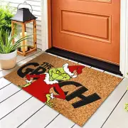 Grinch Welcome Doormat Floor Mat Rugs Rectangle Carpet Mat Christmas Home Decor