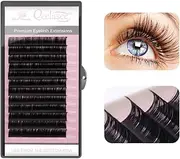 Qeelasee Faux Mink Silk Eyelash Extensions 0.03mm C Curl 9mm Semi-Permanent Individual Lashes Extension Professional Salon Use