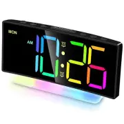 Extra Loud Alarm Clock for Heavy Sleepers AdultsTeensKidsRainbow Clock for Be...