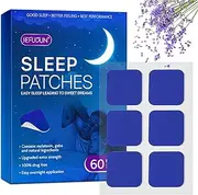 Sleep Patches for Adults Extra Strength - Sleep Patch with Melatonin & Valerian, Chemical & Drug Free Sleep Support, Long-Lasting Night Comfort for Men & Women | Pack of 60 Sleep Aid