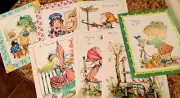 Vtg Adorable 80's Greeting Cards Happy Brthdy, Get Well, Thinking Of You Etc 7