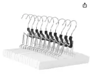 Amazon Basics Wooden Pants Hangers White 20 Pack