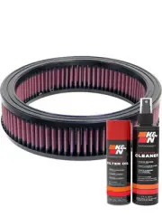 K&N Air Filter E-1090 + Aerosol Recharge Kit fits AMC AMX 304 V8 PETROL