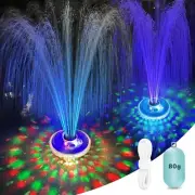 Floating Pool Fountain with Underwater Light Show, Rechargeable Battery Powered