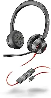 Poly Blackwire 8225 USB-C Stereo Wired Headset, Black