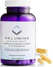 Relumins Advance White 1650mg Glutathione Complex L-Glutathione Booster, 225mg of Alpha Lipoic (1)