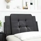 Faux Leather Black Headboard Cushion 90cm Bedroom Decor Comfortable Support