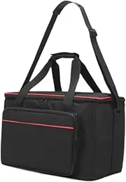 AsrMyjcx Speaker Carrying Bag Speaker Tote Bag Outdoor Scratch Resistant Portable Travel Storage Case Protection for Cable Mic Phone, Style G