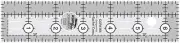 Creative Grids 1.5" x 6.5" Rectangle Sewing and Quilting Ruler CGR1565
