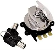 Bkrider Round Key Ignition/Light Switch for Harley Big Twin Models Replaces HD OEM 71313-96A (C01020862)