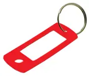 Lucky Line 16970 Key Tag with Ring Red 50 Per Pack