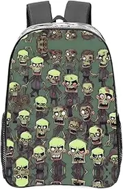 [DRTGEDS] Many Zombies Clear Backpack,High Capacity Clear Bag For Travel,Work,Festival, Concerts Women Men Unisex