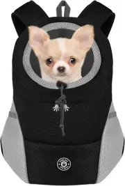 YESLAU Dog Backpack Carrier Pet Carrier for Small Medium Dogs Travel Bag Fron...