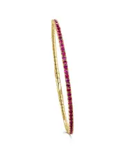 Sabrina Designs 14K 1.82 ct. tw. Ruby Flexible Bangle Bracelet