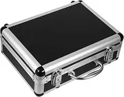 HOMSFOU Tool Storage Organizer Heavy Duty Small Toolbox for Handyman Makeup Carry Case Black
