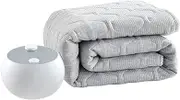 Heating Electric Blanket in Autumn and Winter Water Heated Mattress Pad, Water Circulating Warming Bed with Independent Temperature Control in Dual Zones