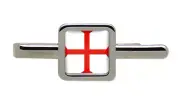 Knights Templar Cross Square Tie Clip