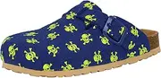 [Lico] Unisex Kids' Bioline Clog Star Mules, Blue (Blue/Lemon Blue/Lemon)