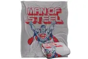 Superman Man Of Steel Blanket (Multicoloured) (One Size)