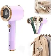 Retrospecti Portable Mini Ironing Machine,Ironing Machine,Travel Mini Steam Iron,Handheld Steam Iron for Clothes,Portable Iron Steamer for Clothes,Travel Garment Steamer with Fast Heat-Up (Purple)