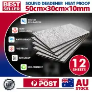 12PCS Sound Deadener Heat Proof Insulation Noise Proofing Foam Auto Shield 10mm (for: Ford)