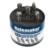 HOLEMAKER Round Tube Carbide Burr Set CB-SET-01