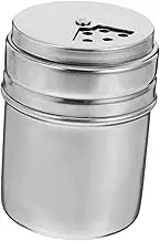 Cabilock Portable Stainless Steel Seasoning Bottle with Rotatable Cover Airtight Spice Shaker for Cooking Generous Storage for Salt Pepper and Herbs Kitchen Essential
