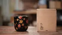 在飛比找Yahoo!奇摩拍賣優惠-日本精品漆器棗 y1640 金犁地 蒔繪大棗原共箱 口徑