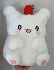Sanrio BIG White Ghost Hanamaruobake With Cherry Plush Beanbag Trinket