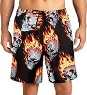 [UPAAN] Men's Swim Trunks Quick Dry Shorts Beach Surf Printed Board Shorts Swimwear Bathing Suits with Pockets
