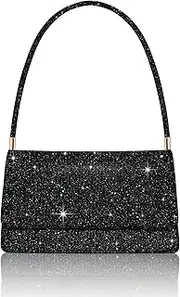 [Toptime] Evening Bag Clutch Purse for Women, Sparkling Envelope Handbag with 2 Compartments for Prom Cocktail Party