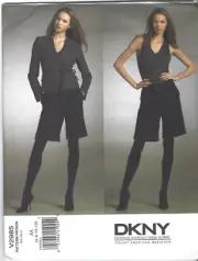 Vogue Sewing Pattern 2985, Donna Karan Dress Jacket, Shorts, Size 6-12, Uncut FF