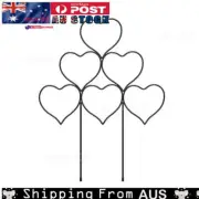 Heart 30*35Cm Black Iron Stackable Garden Planter For Vine Ivy Flower Plant Supㅿ