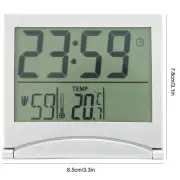 JY Electronic Compact Desk Alarm Clock Foldable Calendar Temperature Timer