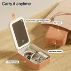 LED Lighted Cosmetic Case with Mirror Beauty Kit Storage Vanity Accessories