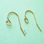 20pcs 14k gold filled ball french hook earring ear wire plain single dot E01g-20