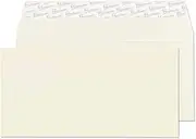 Blake Business DL 110 x 220 mm 120 GSM Peel & Seal Wallet Envelopes (71255) Oyster Wove - Pack of 50