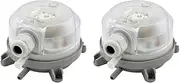 Gyorwst 2X Air Differential Pressure Switch 50-500Pa Adjustable Micro- Pressure Air Switch
