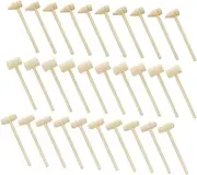 IMIKEYA 30Pcs Mini Wooden Mallets Safe and Hammers for Learning and Play Enhance Coordination and Cognitive Skills Educational for Boys