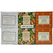 Crabtree & Evelyn Nantucket, Gardeners & Crabapple Triple Milled Soap 6pc Set