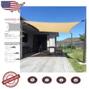 16' x 16' Rectangle Sand Sun Shade Sail - Ultimate UV Protection for Outdoors
