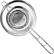 Oksoar Fine Mesh Strainers Set, Premium Stainless Steel Colanders and Sifters, with Reinforced Frame Sturdy Handle, Perfect for Sift, Strain, Drain Rinse Vegetables, Pastas Tea - 4 Sizes