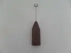 Handheld Foamer Milk Frother Cordless Coffee Maker Egg Beater Brown