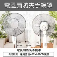 在飛比找momo購物網優惠-【B&S】電扇安全網 - 2入組(風電扇安全罩 電風扇保護套