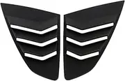 2 PCS Car Side ABS Deflector Vent Window Louver Side Scoop Louver Cover Trim Sticker Compatible for VW Arteon CC 2018 2019 2020(Dark Grey)